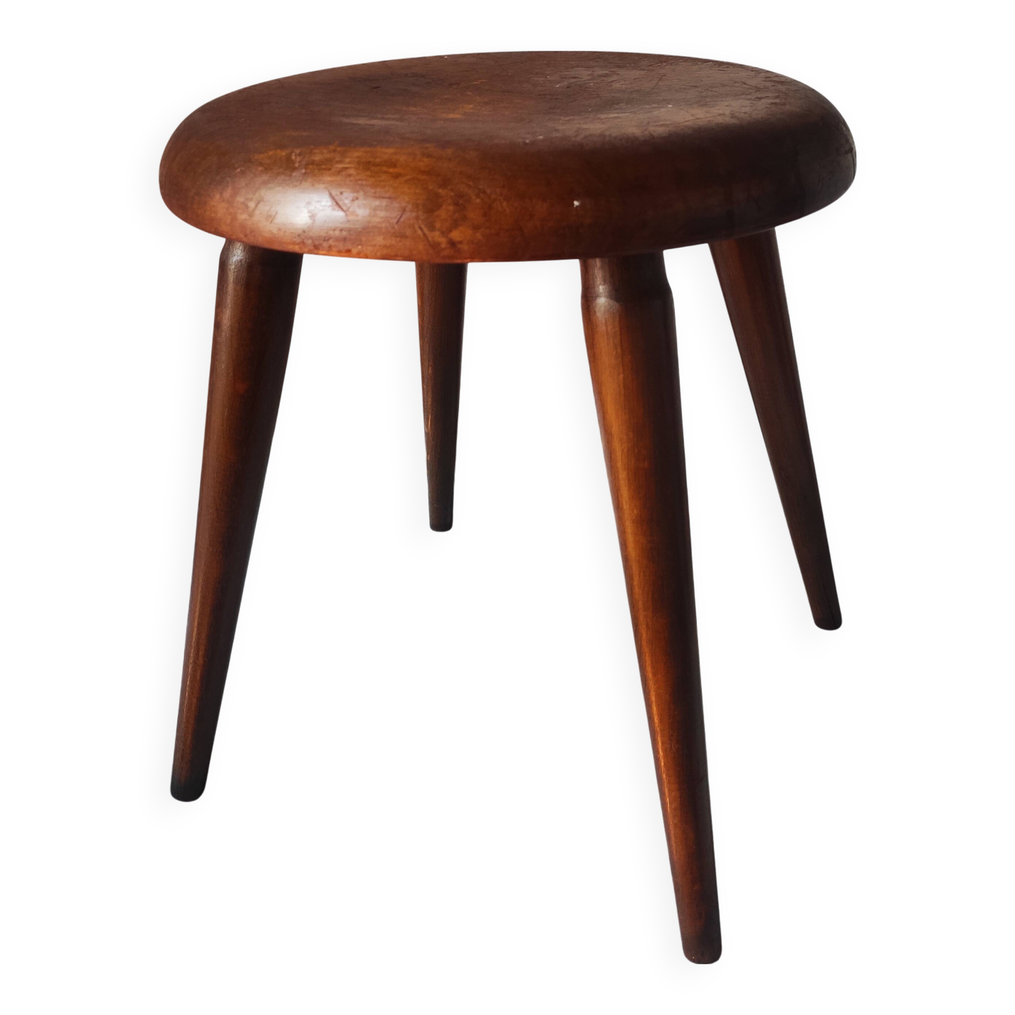 Antique solid wood stool