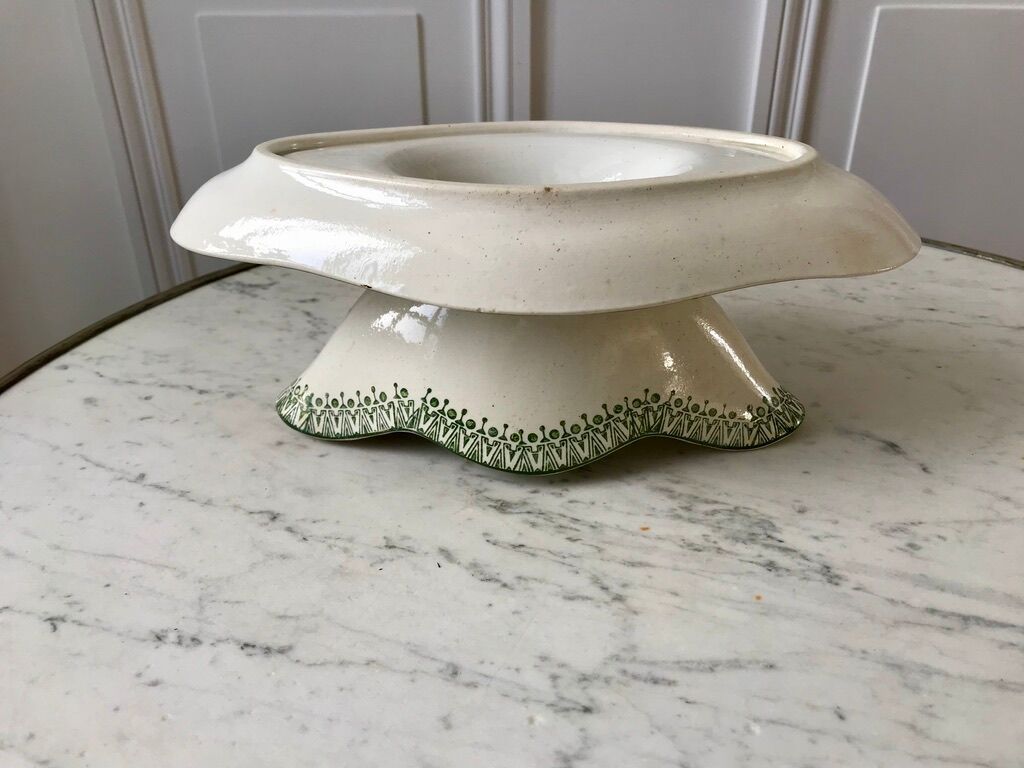 Saucière terre de fer st amand green early twentieth century