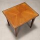 Vintage coffee table in painted beech and mahogany, design, Italy, 1950s.