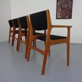 Mid-Century Danish Armchairs in Teak, 1960s, Set of 4