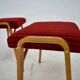 1960s Ludvik Volak beech stools by Drevopodnik Holesov, Czechoslovakia