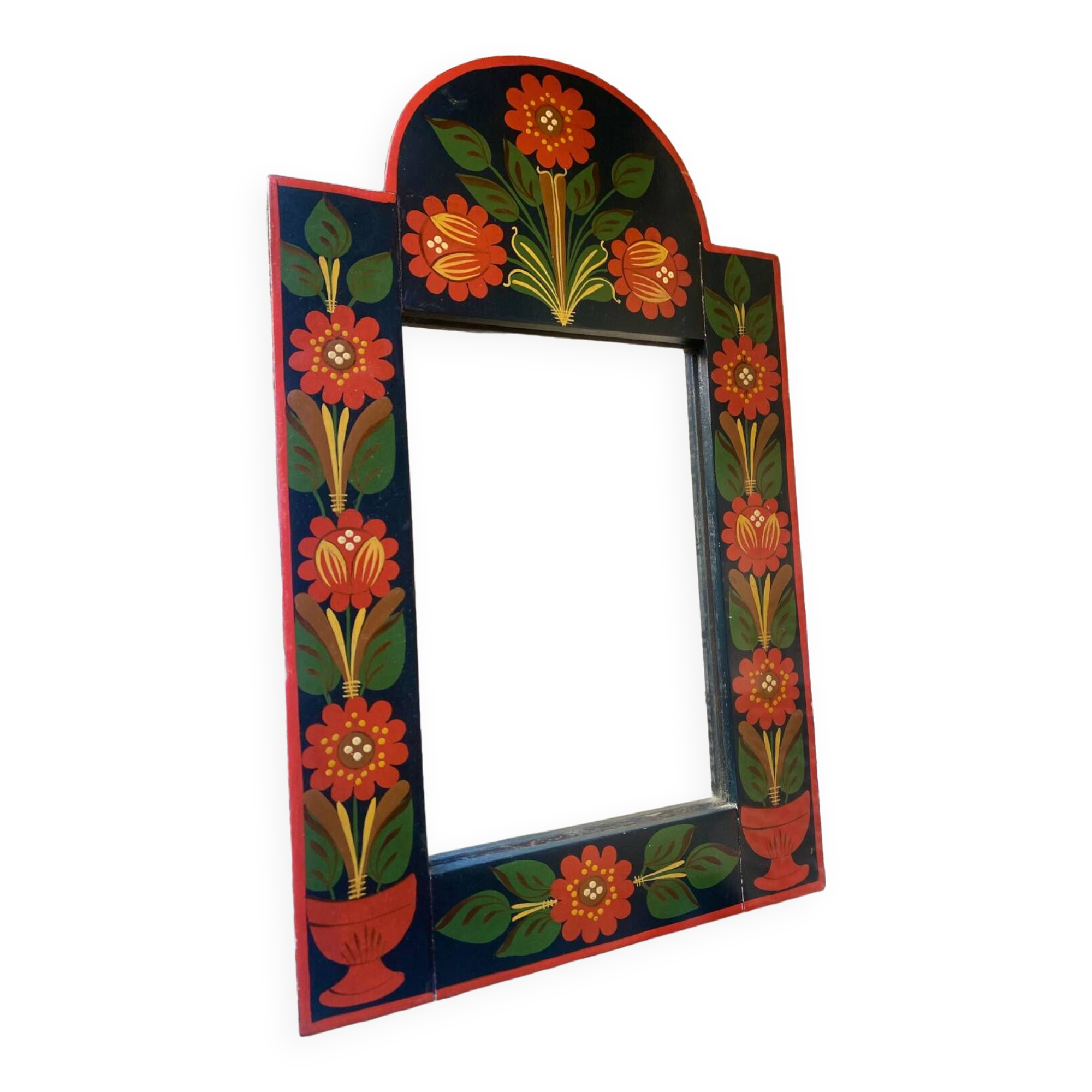 Vintage floral mirror