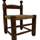 Vintage French wicker chair Charles Dudouyt Design
