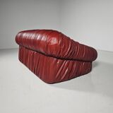 "Bordeaux 'Piumino' canapé by De Pas, D'Urbino and Lomazzi for Dall'Oca, 1970"