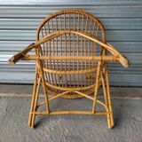 Vintage rattan basket chair in very good condition