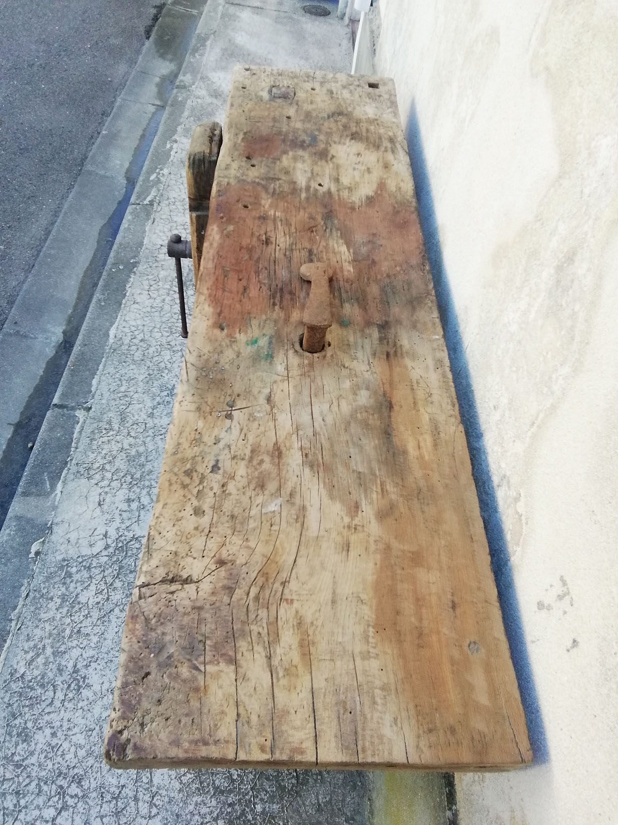 Old carpenter's workbench