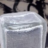 Large glass vase by Christer Sjögren for Lindshammar Glasbruk 1970