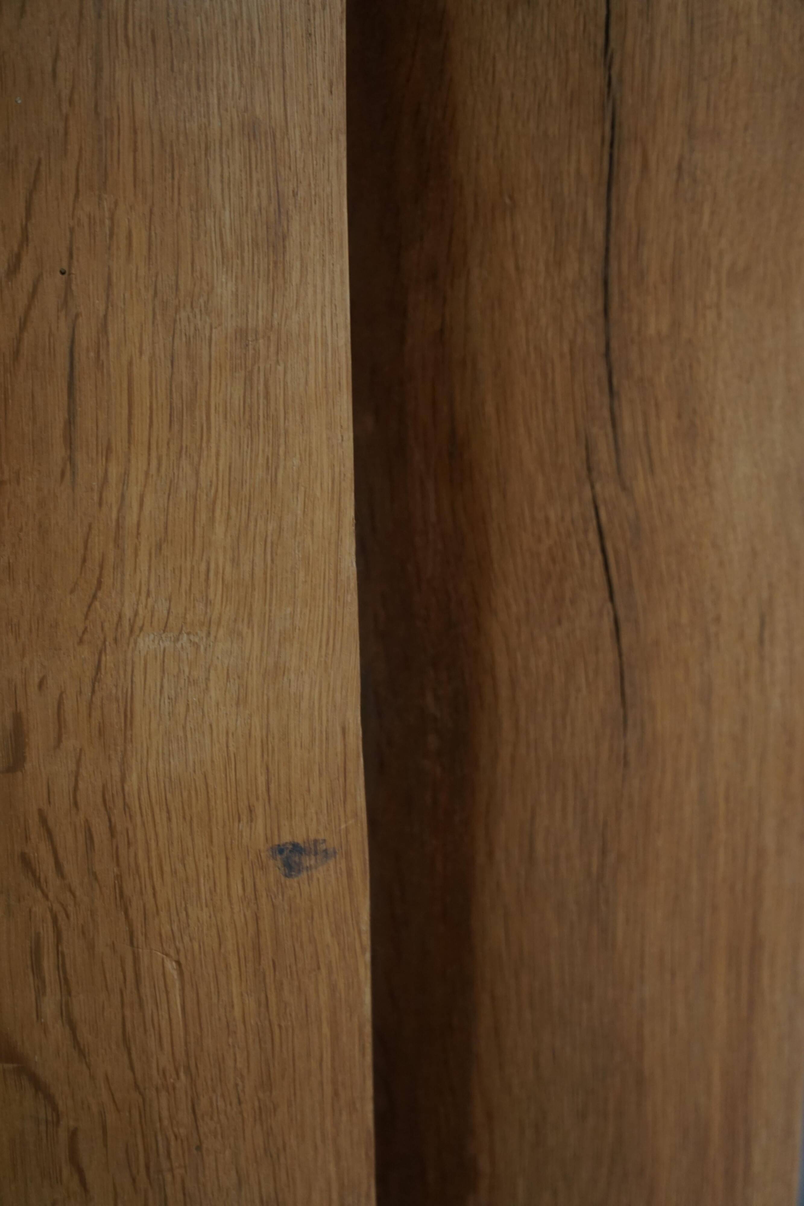 Large Wooden Sculpture "Joy" by Ole Wettergren, Modern Danish, 1980s