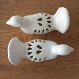 Dove flower spade duo