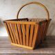 Old wooden basket