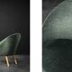 Danish armchair in beech and velvet by Ejvind A. Johansson for Godtfred H. Petersen, 1950-60.