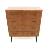 Commode scandinave en teck, Suède, 1950