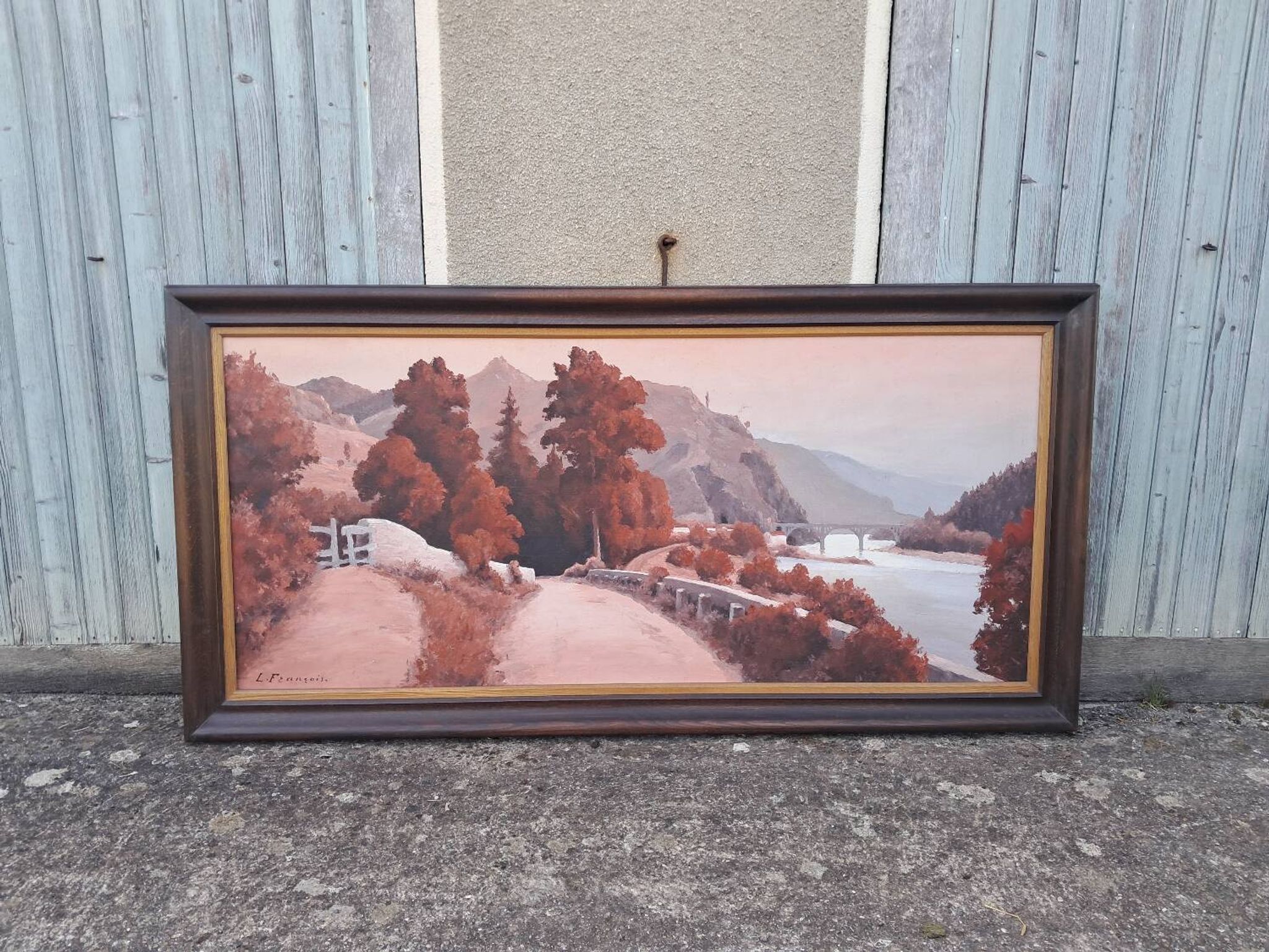 Large landscape painting