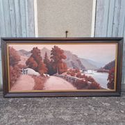 Large landscape painting