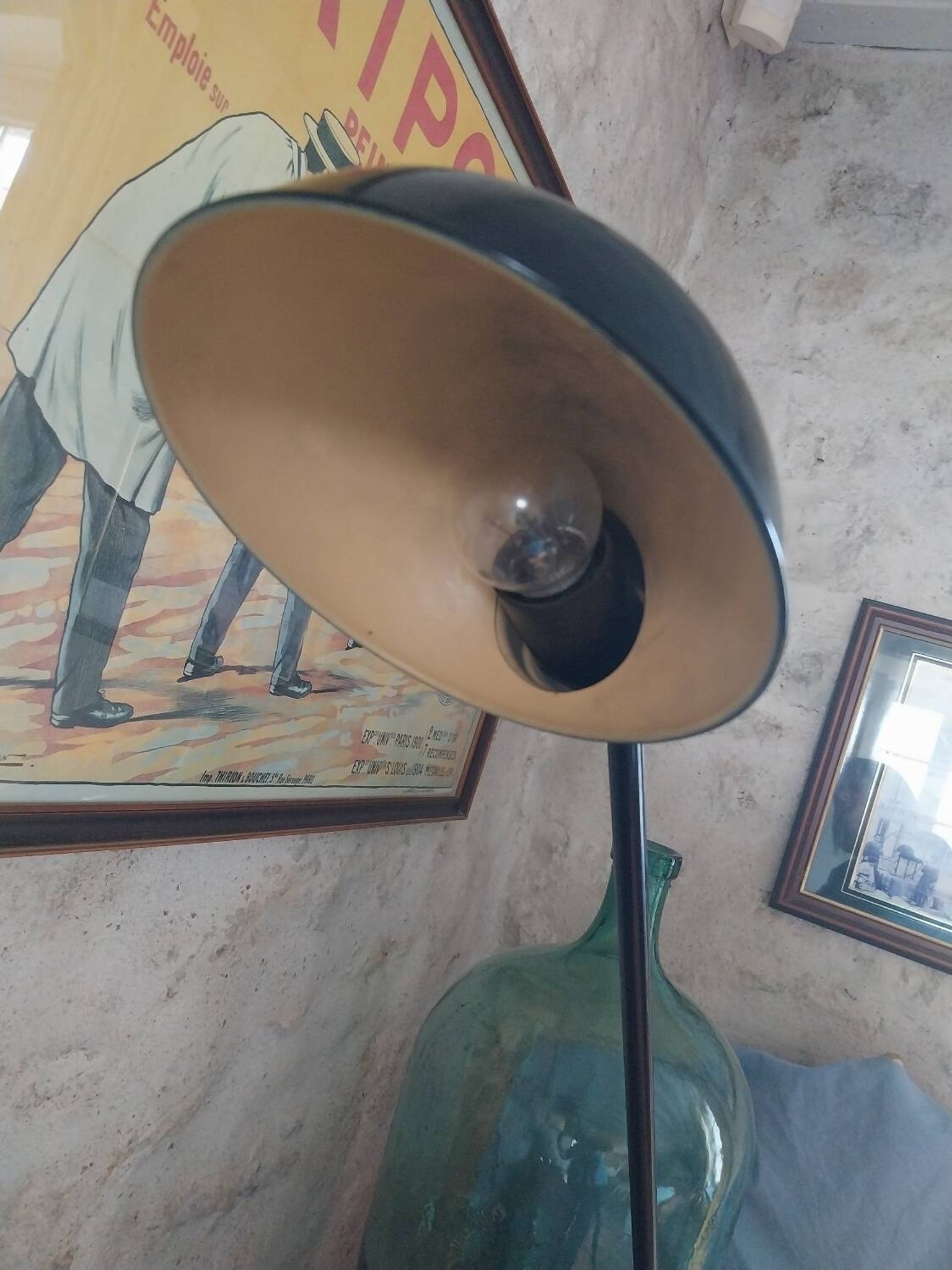 Industrial desk lamp