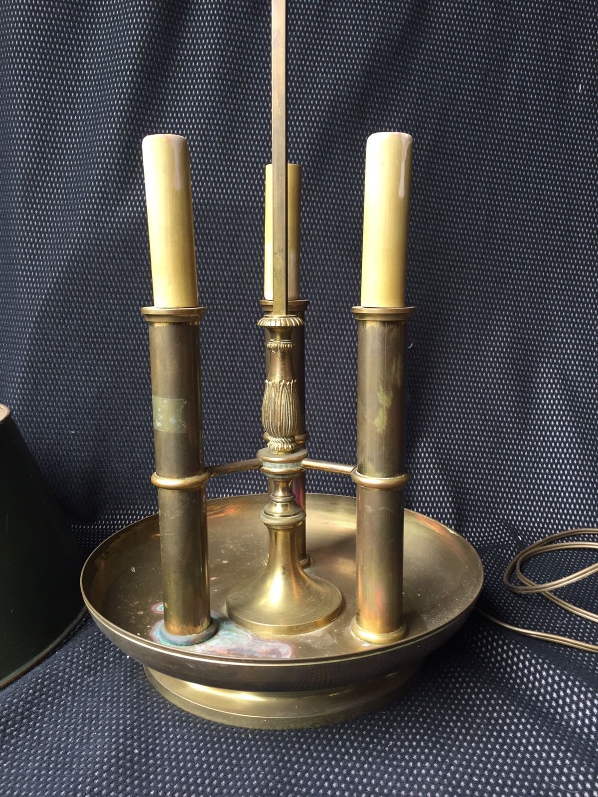 Lamp bouillotte bronze XXth