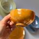 Iridescent fine porcelain teacups