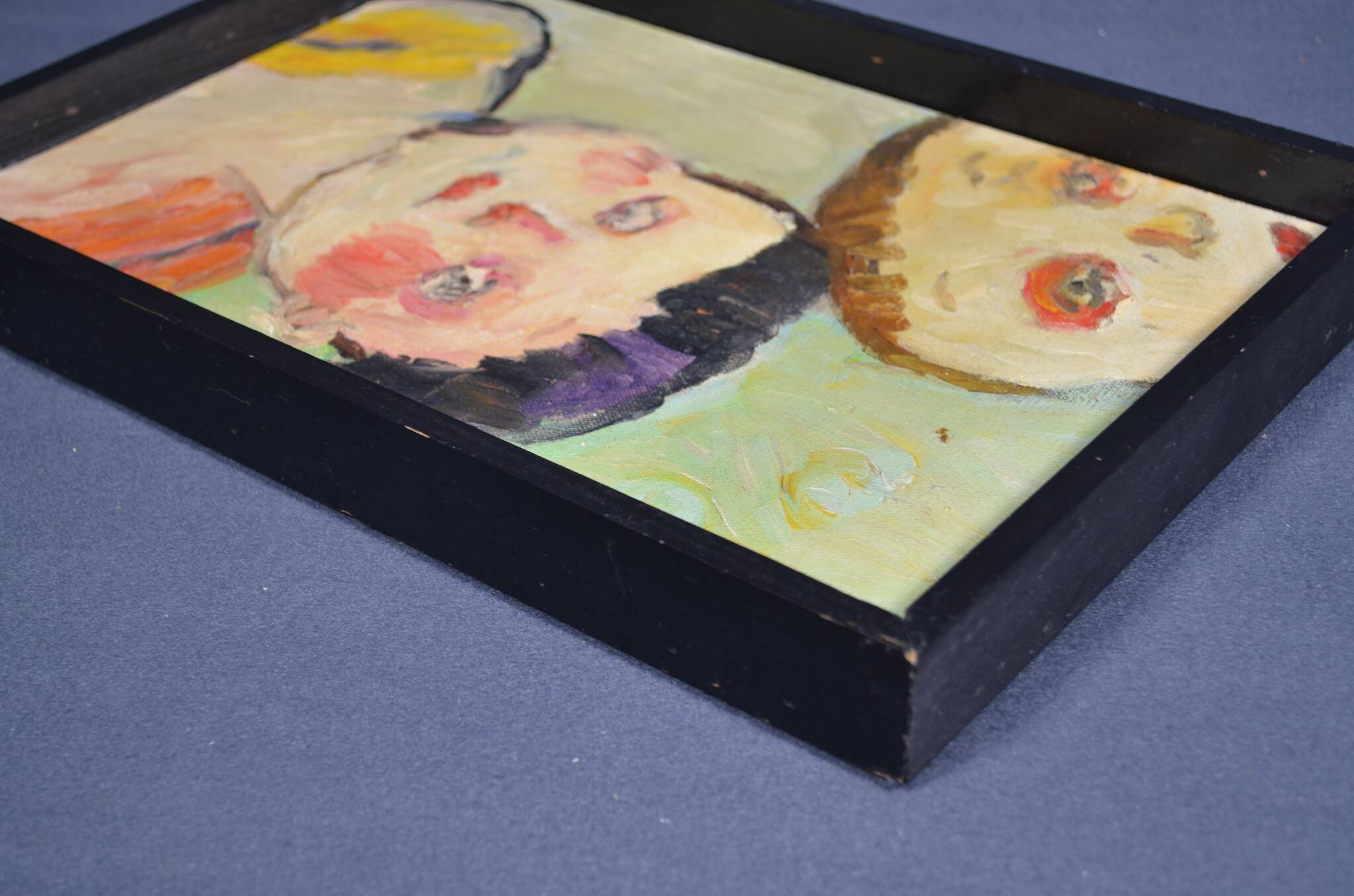 PETROVITCH (20th century) "The two children" Oil on canvas
