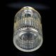 Flacon Baccarat modèle Nancy, cristal taillé et liseré doré, avant 1936