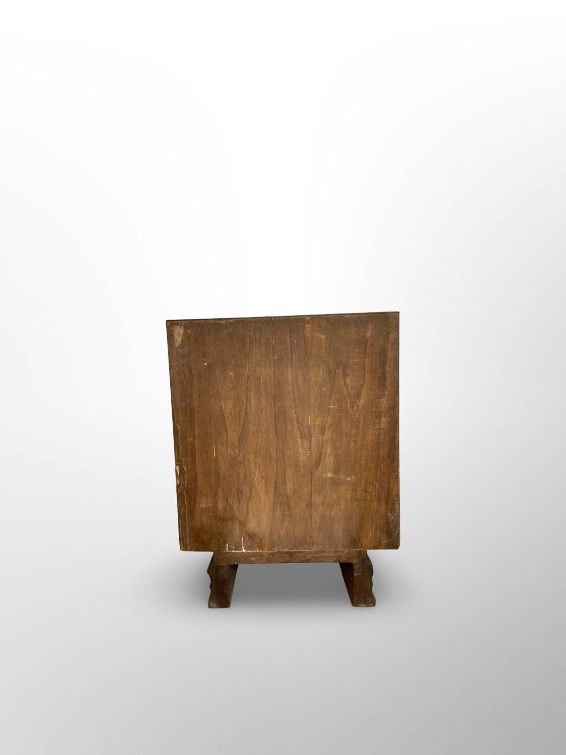 Tables de chevet Art déco italiennes en ronce de noyer, années 1930.