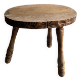 Tabouret tripode bois