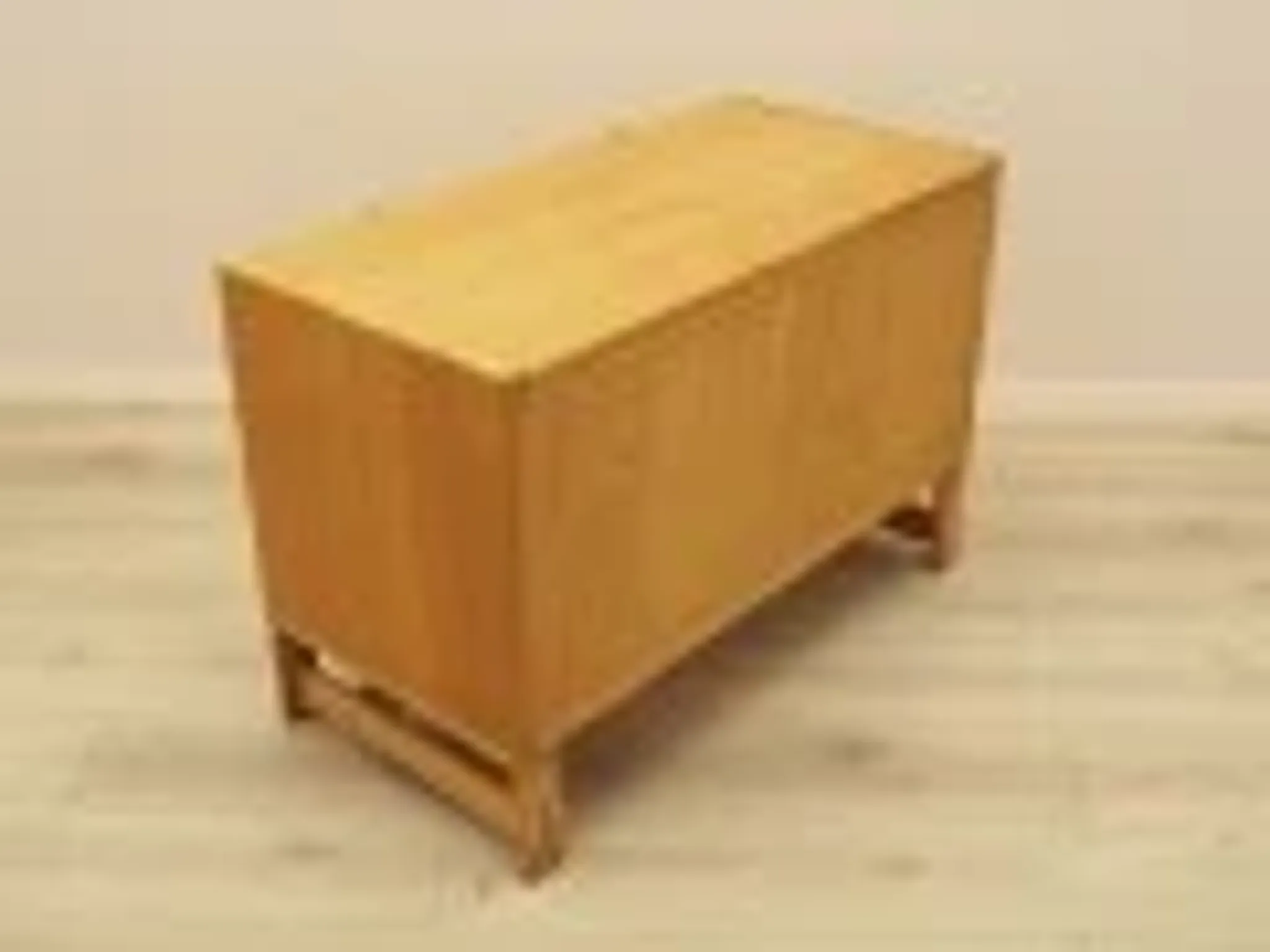 Danish oak and ash veneered chest of drawers with extendable top, 1970s