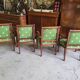 Serie de 4 fauteuils de style empire a crosse