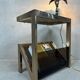 Vintage side table / magazine rack – Belgochrom