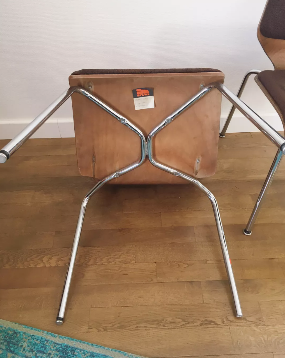 Pair of 80s Chairs Sitag