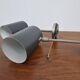 Set of 2x Black wall lamps by Kaiser Idell / Kaiser Leuchten, 1960s