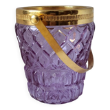 Vintage Purple Ice Cube Tray - Glass & Gold Frame