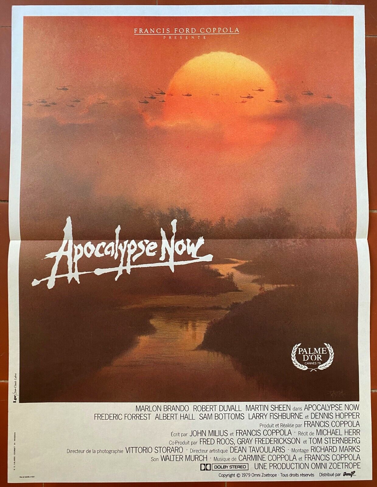 Original cinema poster "Apocalypse Now" Francis Ford Coppola 40x60cm 1979