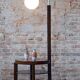 Art Deco Floor Lamp in Beech and Walnut, 1930s