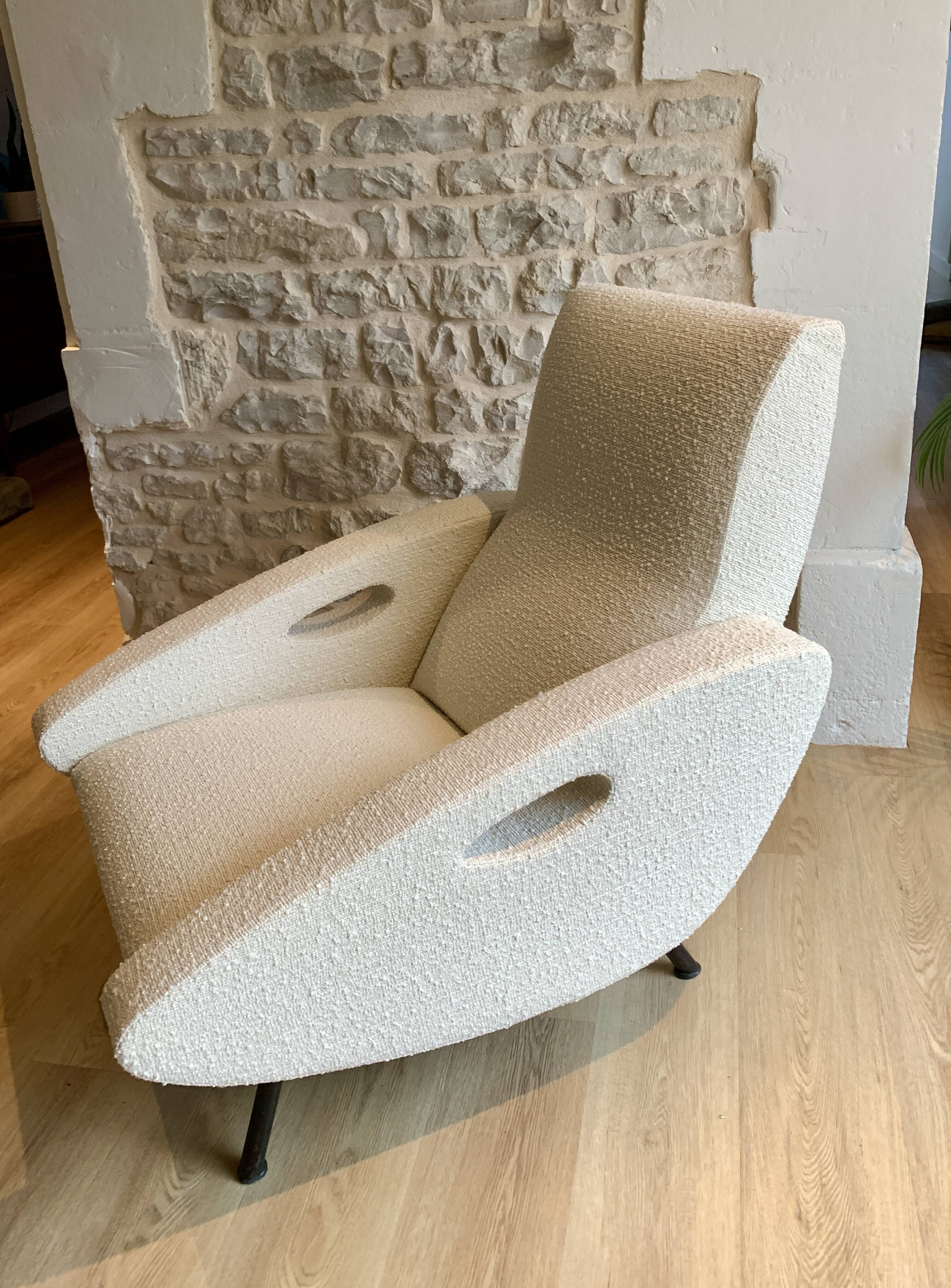 Armchair François Letourneur fully restored