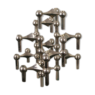 10 Nagel modular candlesticks 1970