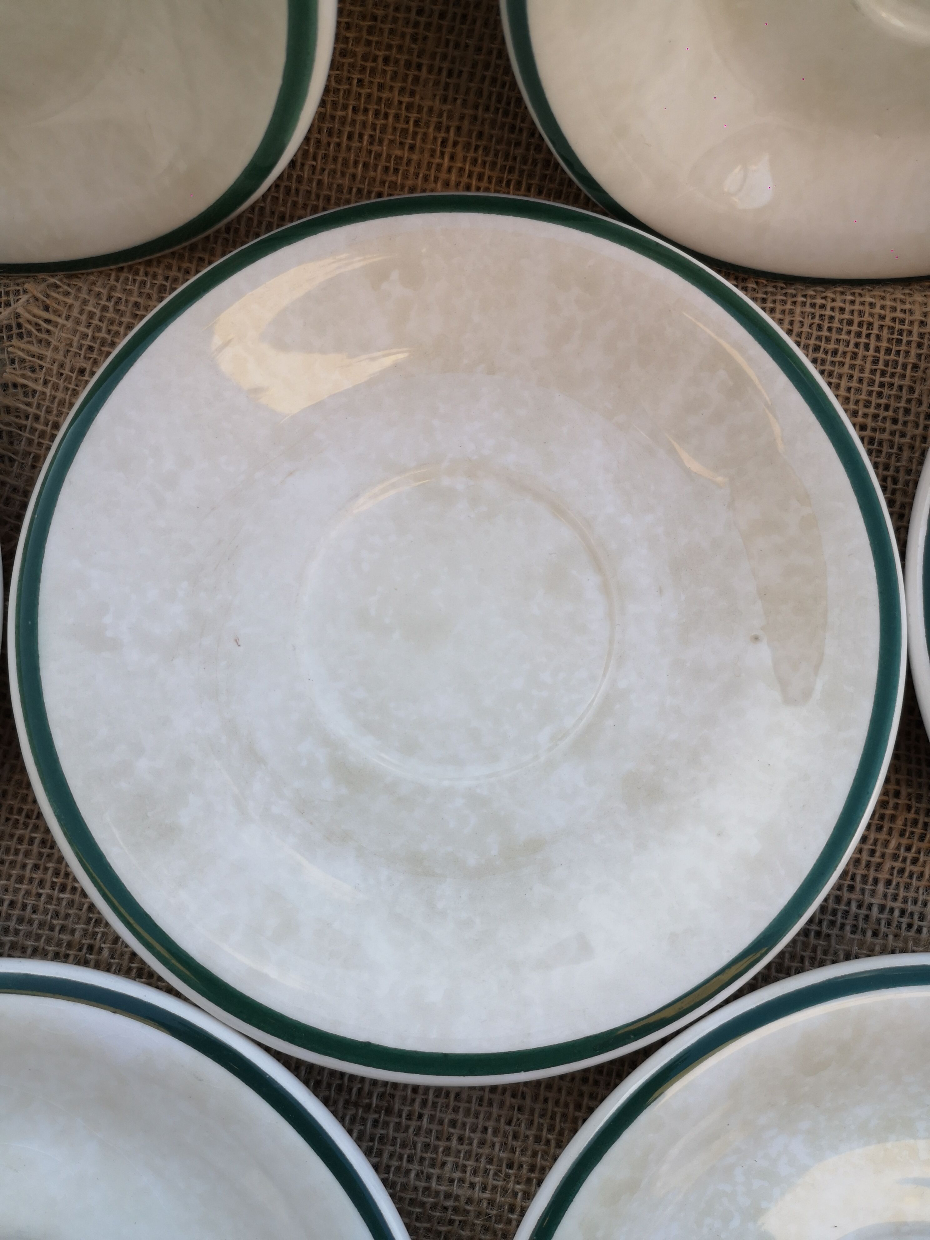 Set of small ceramic plates