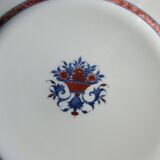 6 Flat plates in Limoges porcelain Raynaud Jumièges Vieux Rouen D24.5cm