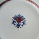 6 Assiettes plates en Porcelaine de Limoges Raynaud Jumièges Vieux Rouen D24,5cm