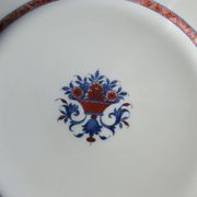 6 Flat plates in Limoges porcelain Raynaud Jumièges Vieux Rouen D24.5cm