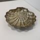 Grand plat en argent massif en forme de coquillage, style Hollywood Regency Art Déco, italien, années 1970.