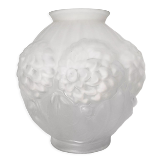 Vase en verre de Vianne signé