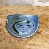 Ceramic catchall with face design