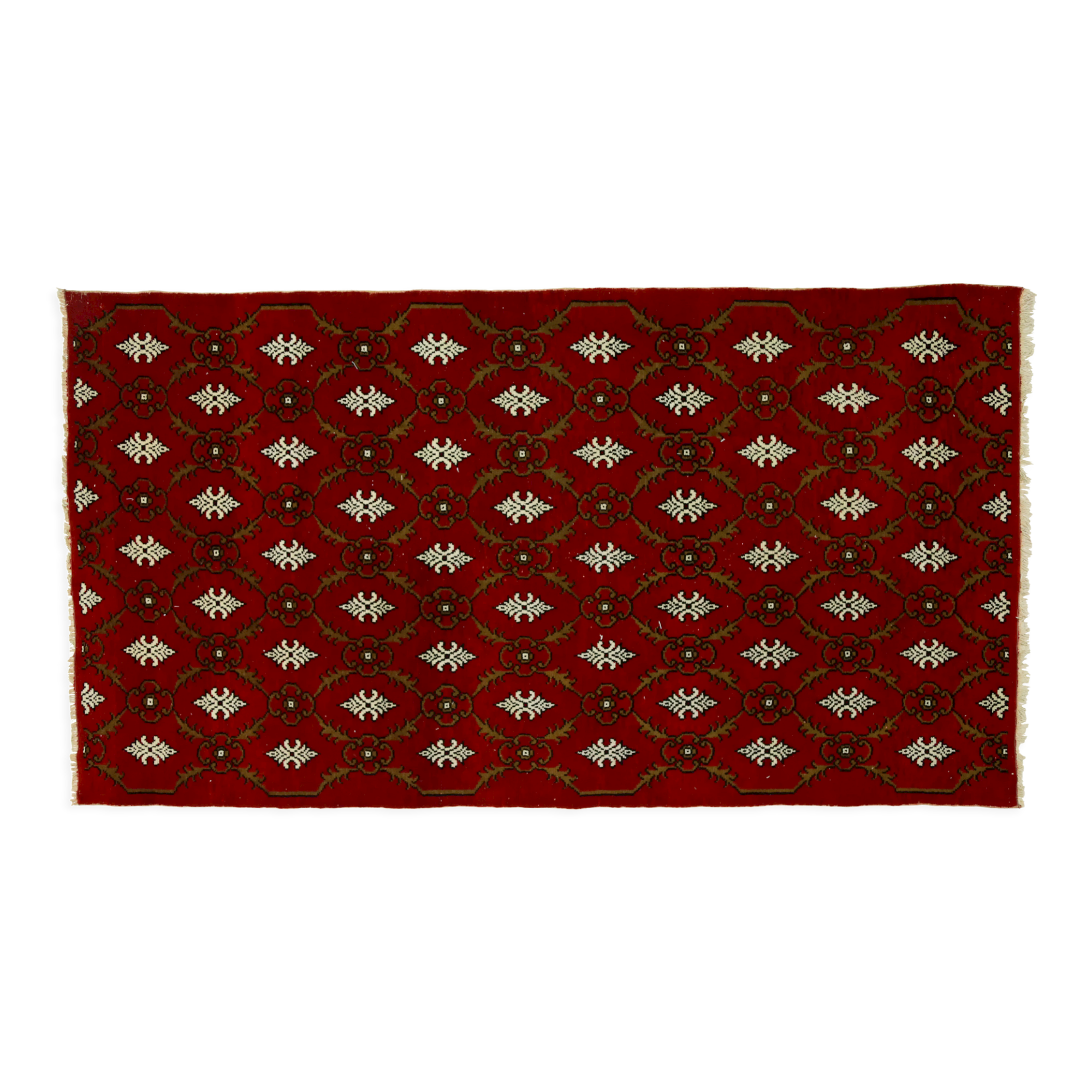 Anatolian handmade vintage rug 297 cm x 161 cm