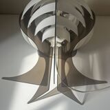 Vintage plastic and Plexiglas lamp from the 70s and 80s