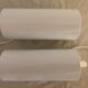 Paire d'appliques murales blanches rouleaux Ikea 1980