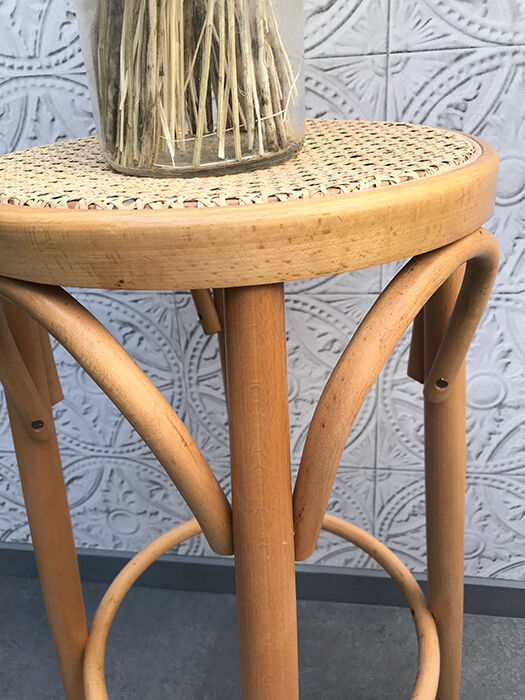 Cane bar stool