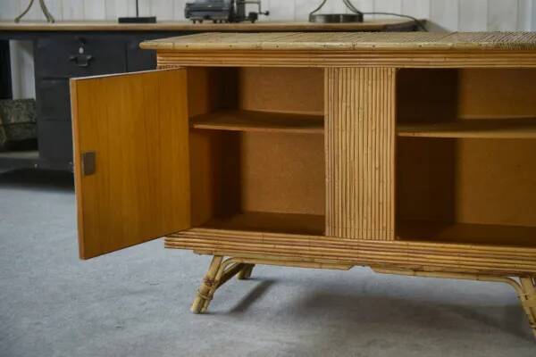 Buffet en rotin 1960’s