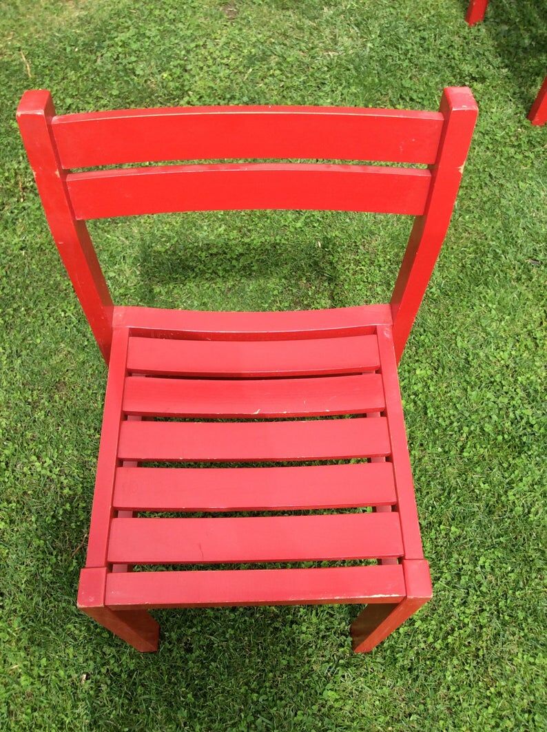 Set of 10 vintage wooden chairs