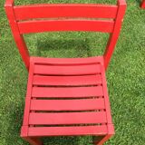 Set of 10 vintage wooden chairs