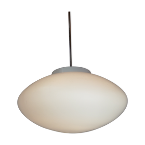 Lampe à suspension en verre opalin